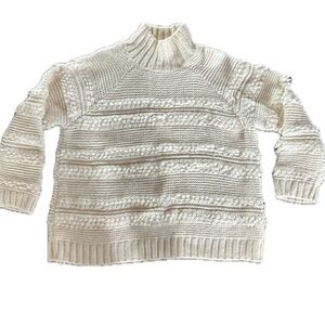 Elegant Cream Turtleneck Sweater